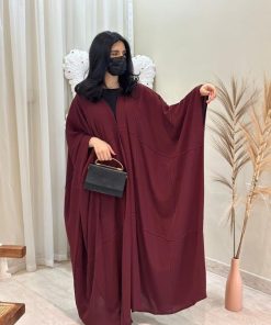 Alternative view of مارينا للعبايات - عباية بشت عنابي