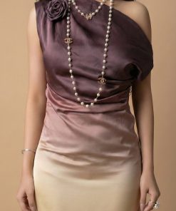 Alternative view of اكتان - فستان ميدي بكتف واحد