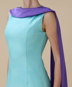 Alternative view of اكتان - فستان تيفاني ماكسي بطبعة زهرية بوشاح