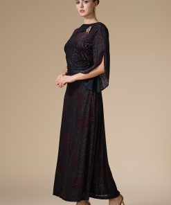 Alternative view of اكتان - فستان عودي طويل مخمل