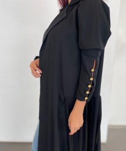 Alternative view of عزة المتميزة - عباية بكسرات جانبية