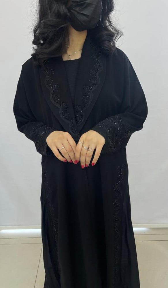 مارينا للعبايات - عباية شك اسود - الصورة 3