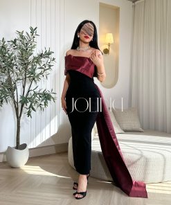 Alternative view of جولينا - فستان اسود بشال