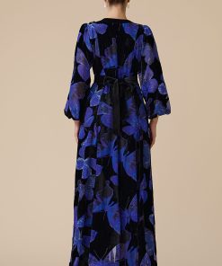 Alternative view of اكتان - فستان بنفسجي طويل مخمل