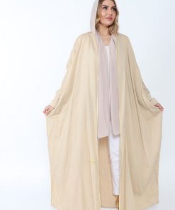 Alternative view of عبايات روزا - عباية بشت منسوجة من قماش الكريب السعودي مع طرحتها