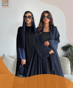 دار امتنان - بكج عبايتين كحلية صيفية أنيقة- 1554