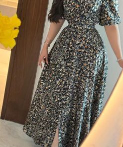 تريجر آيلاند - فستان طويل تايجر بحزام عريض