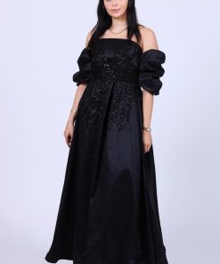 Alternative view of تريجر آيلاند - فستان سهرة طويل شانتون شك منثور