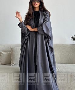 Alternative view of دار امتنان - بكج عباية دبل فيس بشت اسود وفضي 1495