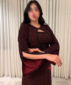 Alternative view of بينوش  - فستان ناعم ستايل اكمام طويلة مفتوحة