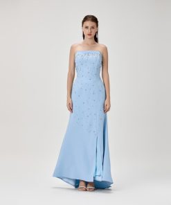 افورا  - فستان بدون أكتاف