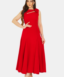 تريجر آيلاند - فستان ناعم بورده على الكتف