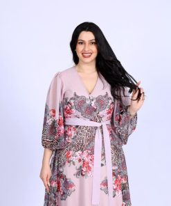 Alternative view of تريجر آيلاند - فستان مشجر طويل مزين بأنماط زهور