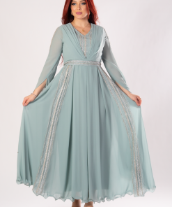 تريجر آيلاند - فستان شيفون بأكمام طويلة