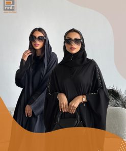 دار امتنان - بكج عبايتين عباية صيفية أنيقة بقصة A Line و عباية قصة البشت- 1556