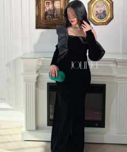 Alternative view of جولينا - فستان اسود مخمل