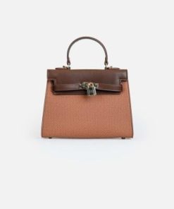 أوبرا فاشن - شنطة يد نسائيه ماركه باجكو بتصميم راقٍ بلون بني فاخر