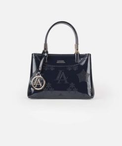 أوبرا فاشن - شنطة نسائيه ماركه لورينا بتصميم كلاسيكي لون كحلي