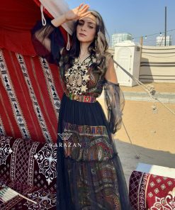 Alternative view of ورزان - جلابية يوم التاسيس ملكية بتطريز يدوي