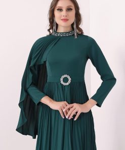 تريجر آيلاند - فستان ناعم طويل كسرات باكمام طويله