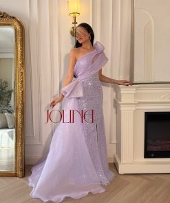 جولينا - فستان سهرة بنفسجي فاتح