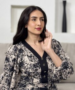 Alternative view of ورزان - فستان ناعم بتخصيره من الخصر