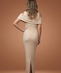 Alternative view of تريجر آيلاند - فستان سهرة أنيق بورود أوف شولدر