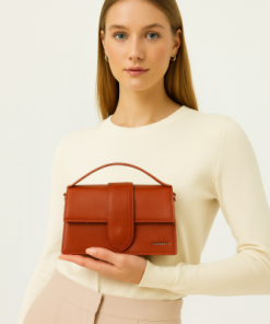 أوبرا فاشن - شنطة نسائية كريسبلا بتصميم أنيق ولون طوبي