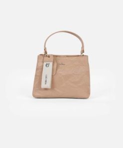 أوبرا فاشن - شنطة يد لوسيندا بوشاح فاخر لون بيج فاتح