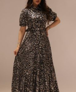 Alternative view of تريجر آيلاند - فستان طويل تايجر بحزام عريض