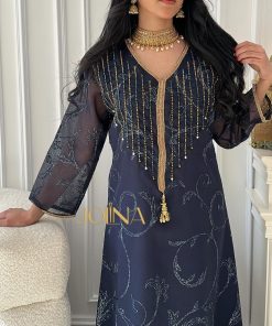 Alternative view of جولينا  - جلابية كحلية 2