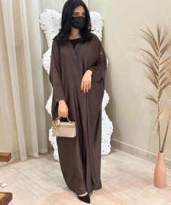 Alternative view of مارينا للعبايات - عباية فراشه لون بني