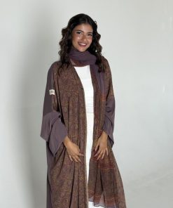 عزة المتميزة - عباية الحرير الموف٣