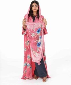 عزة المتميزة - عباية الحرير وردي