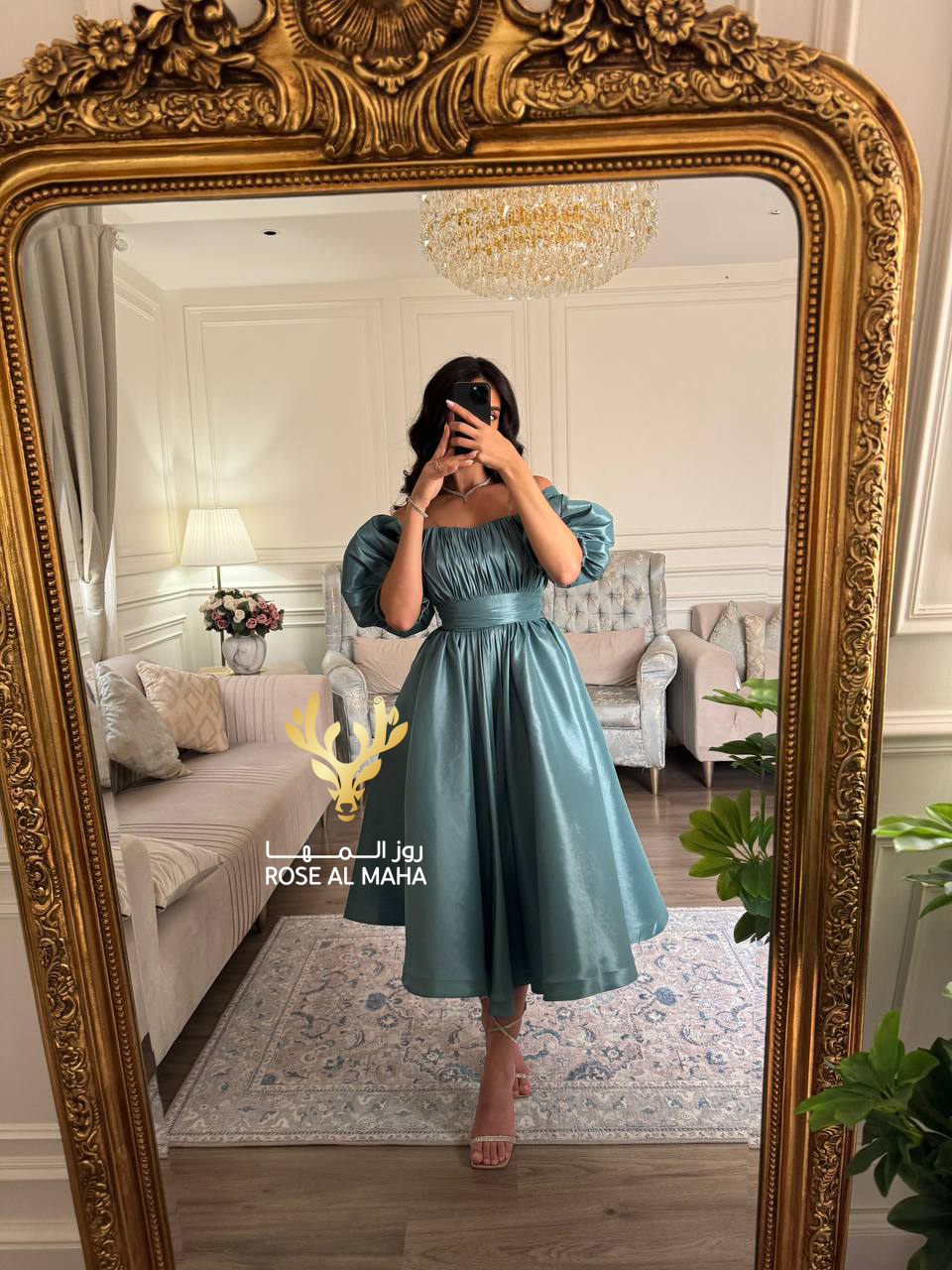 روز المها - فستان تيفاني بأكمام بف - Image 3