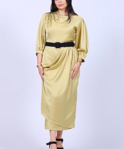 تريجر آيلاند - فستان ناعم ميد بكرستال بالكتف