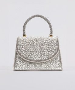 Alternative view of أوبرا فاشن - شنطة سهرة مرصعة بفصوص ولول لون بيج