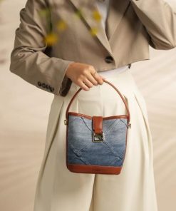 الفي - ‎ شنطة نسائية من الجلد و القماش