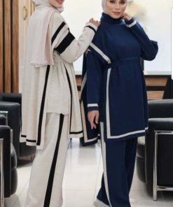 فاميلي كوتون - بجامة تريكو ثلاث قطع - كاب