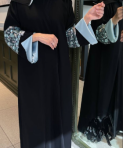 جواهر - عباية كم شفاف 000111