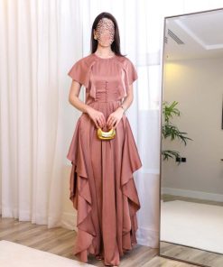 Alternative view of أوبرا فاشن - فستان سهرة حرير ساتان