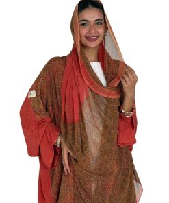 عزة المتميزة - عباية الحرير البرتقالي٢