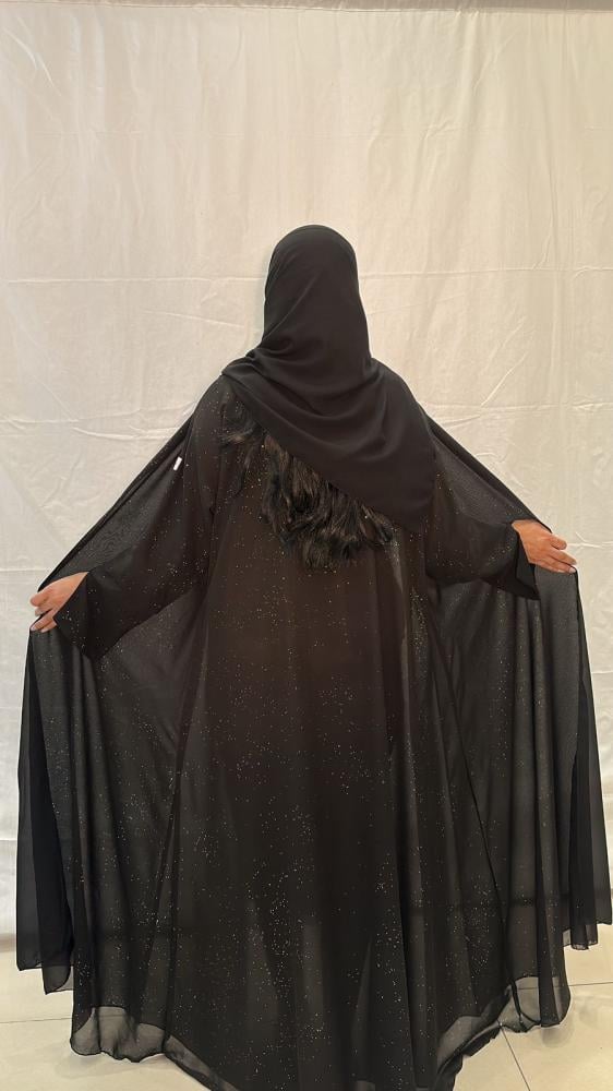 مارينا للعبايات - عباية شيفون لمعه - الصورة 2