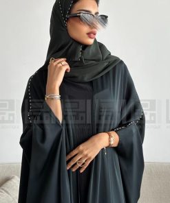 Alternative view of دار امتنان - بكج عباية البشت الأخضر الكريستالي و فستان زيتوني- 1595