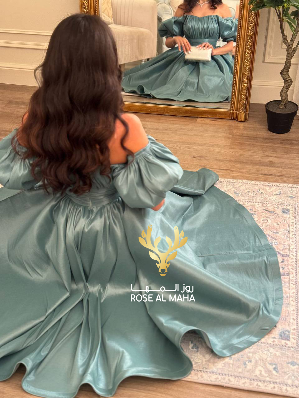 روز المها - فستان تيفاني بأكمام بف - Image 7