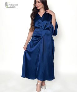 تريجر آيلاند - فستان ميدي ساتان بكم واحد