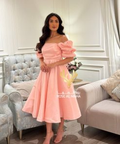 Alternative view of روز المها - فستان شانتون بياقه مفتوحه