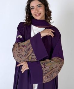 عزة المتميزة - حرير بنفسجي سادة