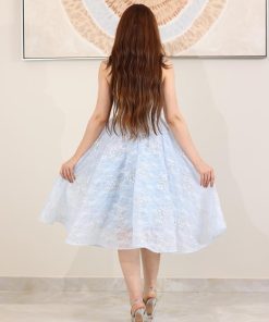 Alternative view of تريجر آيلاند - فستان سماوي قصير دانتيل