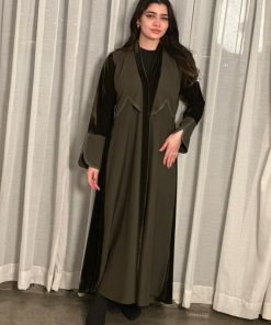 Alternative view of مارينا للعبايات - عباية "هيام" زيتي